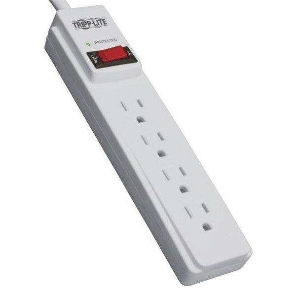Doomsday 4-Outlet Home Computer Surge Protector Strip; 4 ft. Cord DO602953